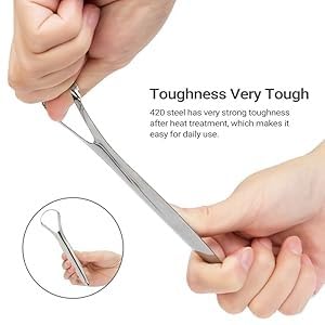 3 PCS Metal Tongue Scraper, Tongue Scrapers for Adults, Stainless Steel Tounge Scrappers, Tounge Scraper, Portable Tongue Scrappers