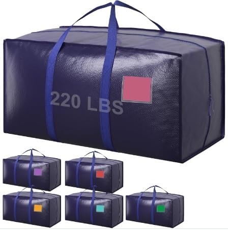 2 Pack Extra Large 26 Gallon Moving Storage Bags with Zippers