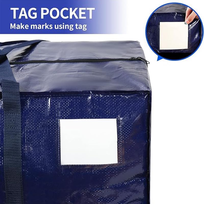 2 Pack Extra Large 26 Gallon Moving Storage Bags with Zippers