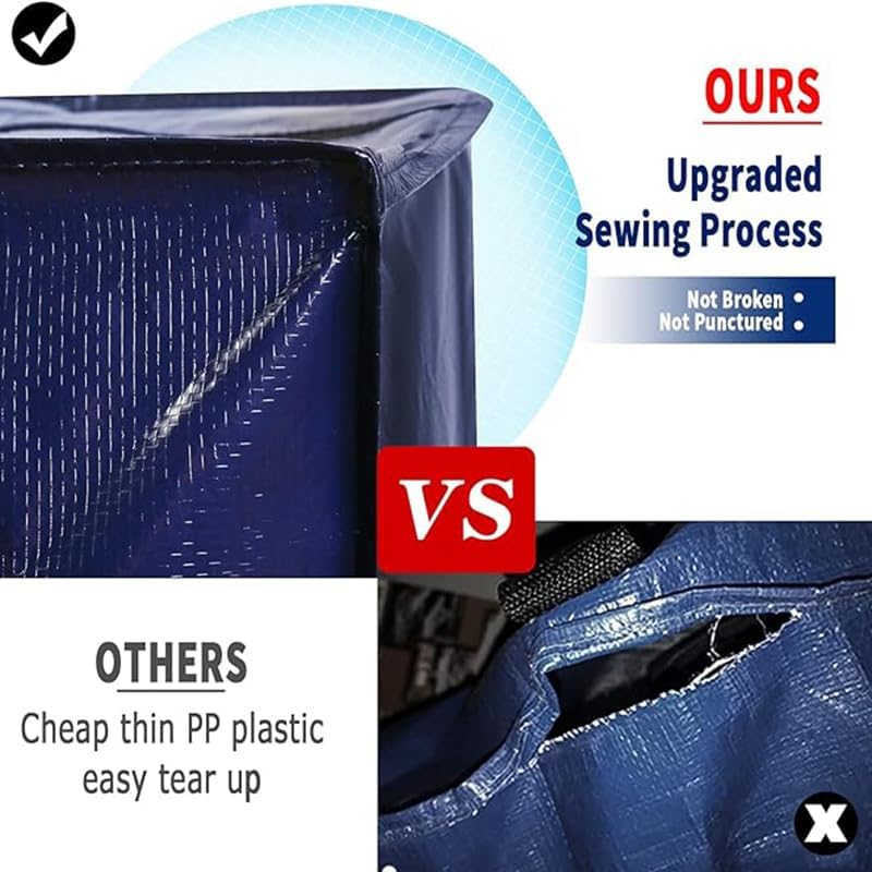 2 Pack Extra Large 26 Gallon Moving Storage Bags with Zippers