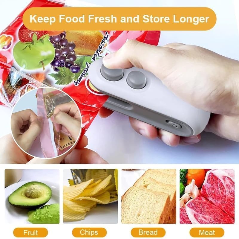 2-in-1 Mini Bag Sealer & Cutter – USB-C Rechargeable