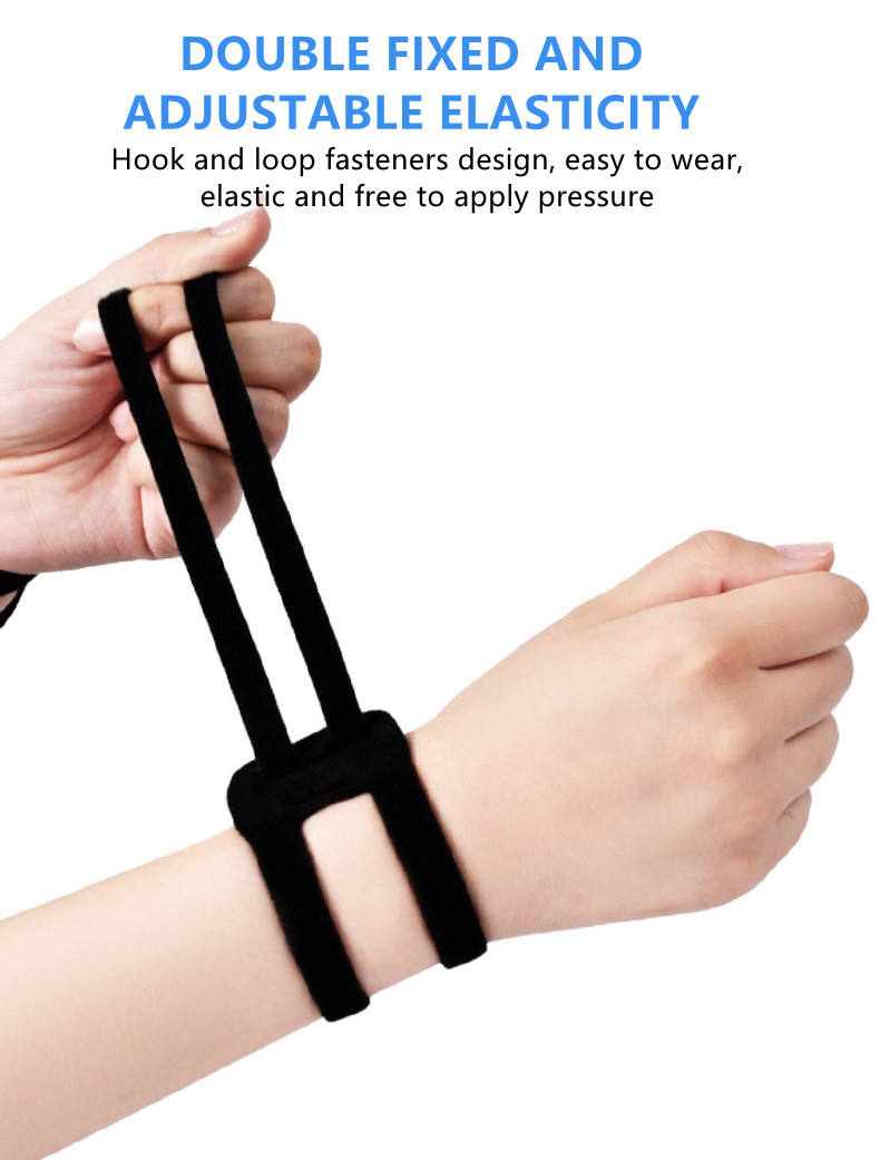 2 Pack Wrist Support Wraps, Adjustable Wrist Guards for Yoga, Fitness, Basketball & Badminton, Sports Wrist Wrap for Exercise, Black