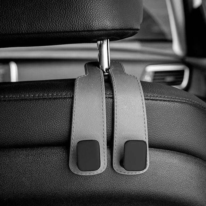 2 Pack Car Headrest Hooks Hanger for Bags Seat Back Organizer Holder Clips Auto Fastener OLIVER Fitment Unfinished No Material