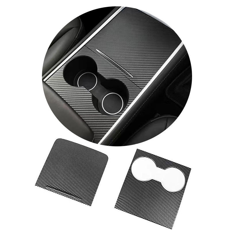 ABS Carbon Fiber Style Center Console Armrest Box Cover, Pack of 1