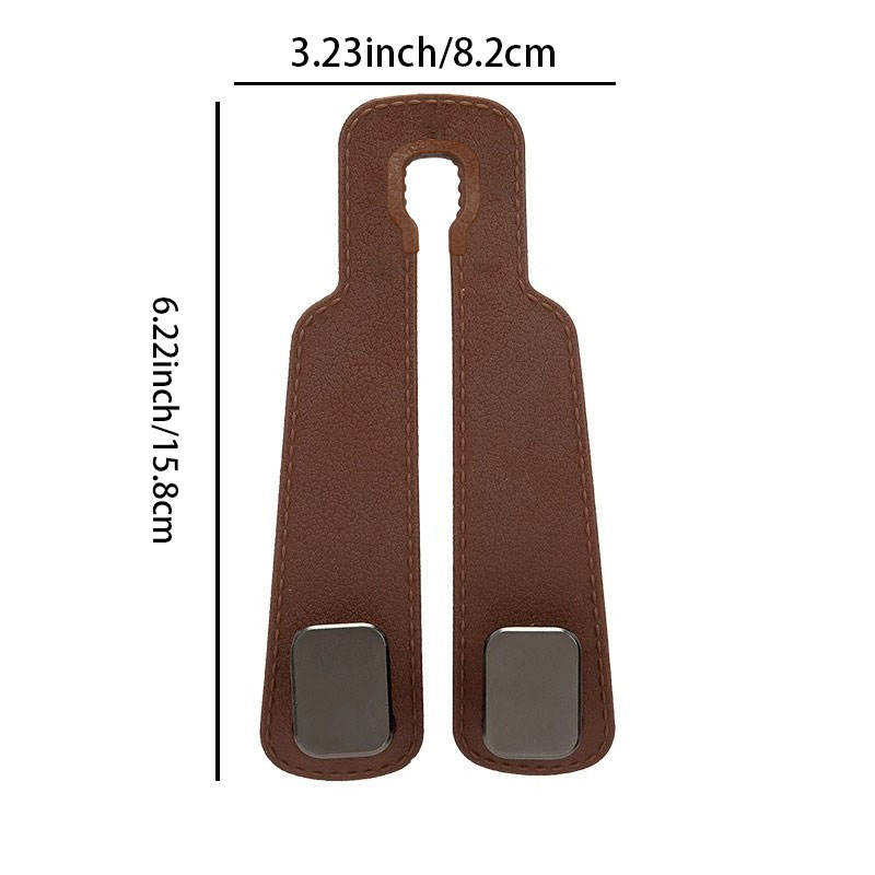 2 Pack Car Headrest Hooks Hanger for Bags Seat Back Organizer Holder Clips Auto Fastener OLIVER Fitment Unfinished No Material