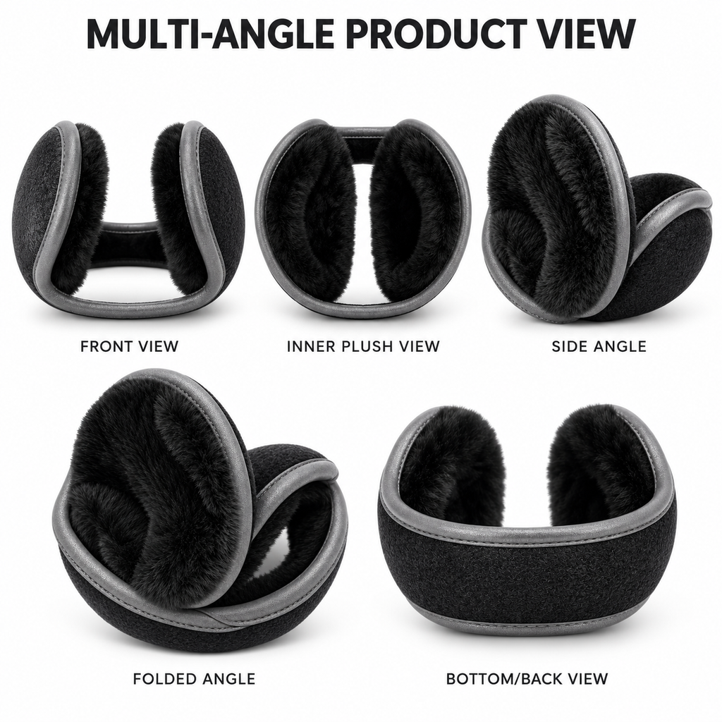 Adjustable Winter Earmuffs – Grey